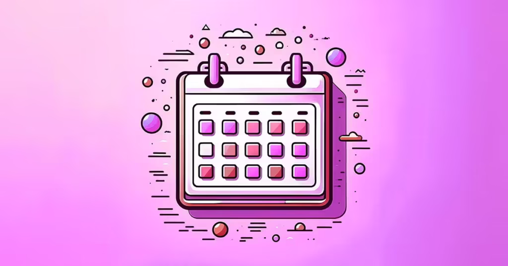 ilustratie cu un calendar editorial